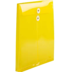 JAM Paper® Open-End Plastic Envelopes, Letter-Size, 9 3/4