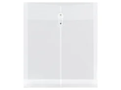 JAM Paper® Open-End Plastic Envelopes, Letter-Size, 9 3/4