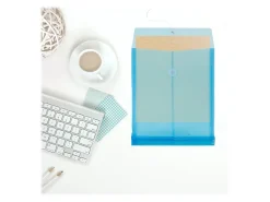 JAM Paper® Open-End Plastic Envelopes, Letter-Size, 9 3/4