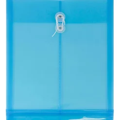 JAM Paper® Open-End Plastic Envelopes, Letter-Size, 9 3/4