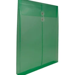 JAM Paper® Open-End Plastic Envelopes, Letter-Size, 9 3/4