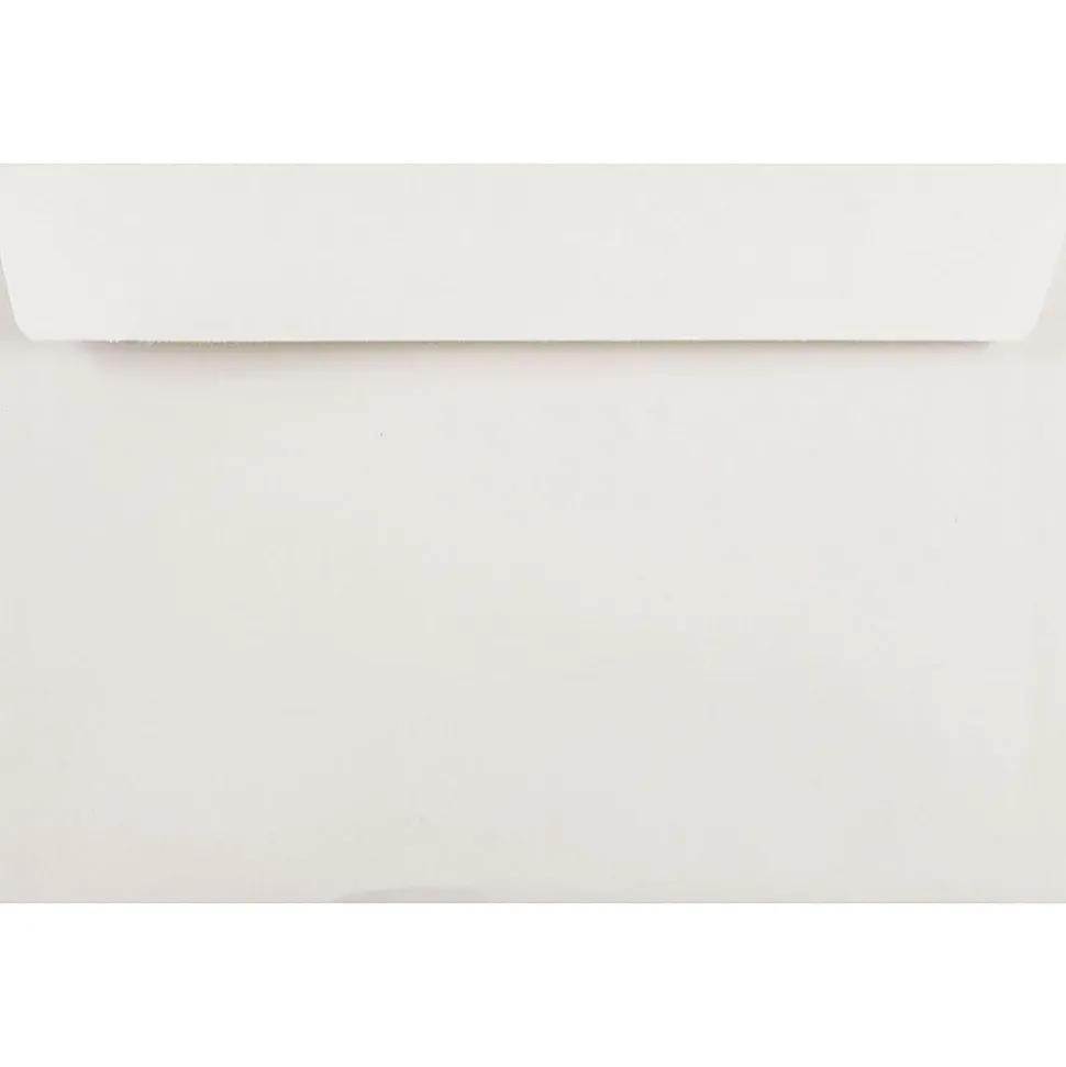 JAM Paper® Open-End 6" x 9" Catalog Envelopes, Gummed Seal, White, Pack Of 25 Envelopes