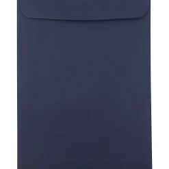 JAM PaperĀ® Open-End 10" x 13" Catalog Envelopes, Gummed Closure, Navy Blue, Pack Of 25