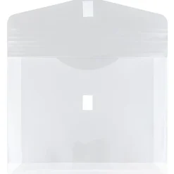 JAM Paper® Plastic Booklet Expansion Envelopes, Letter-Size, 9 3/4