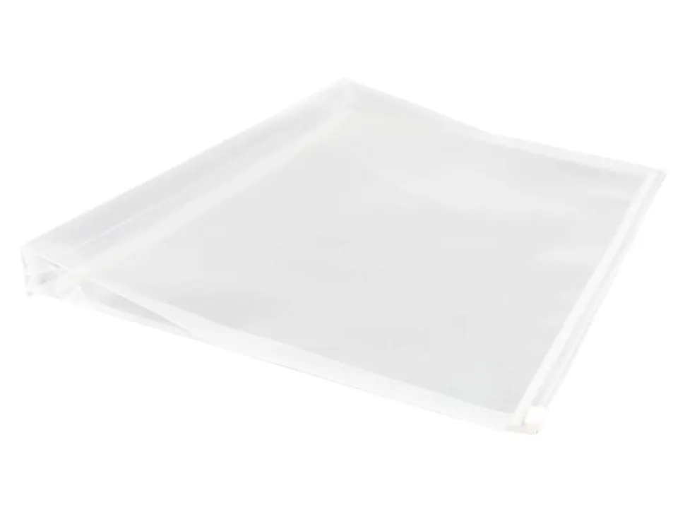 JAM Paper® Plastic Envelopes, Zipper Closure, Letter-Size, 9 3/4" x 13", Clear, Pack Of 12