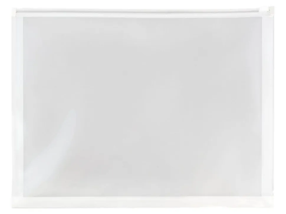 JAM Paper® Plastic Envelopes, Zipper Closure, Letter-Size, 9 3/4" x 13", Clear, Pack Of 12