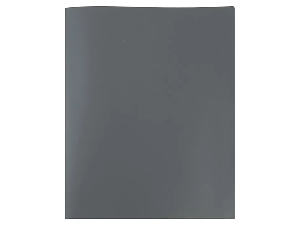 JAM Paper® Plastic 2-Pocket POP Folders, 9 1/2" x 11 1/2", Gray, Pack Of 6