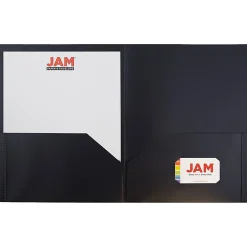 JAM Paper® Plastic 2-Pocket POP Folders, 9 1/2