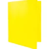 JAM Paper® Plastic 2-Pocket POP Folders, 9 1/2" x 11 1/2", Yellow, Pack Of 6