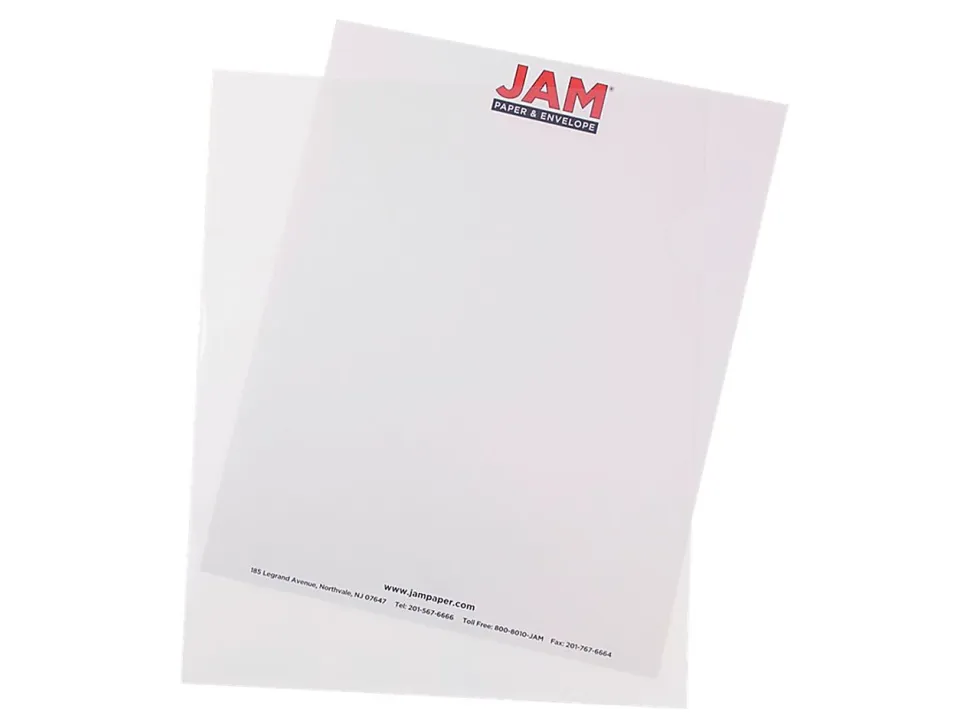 JAM Paper® Plastic Sleeves, 9" x 11 1/2", 1" Capacity, Clear, Pack Of 12