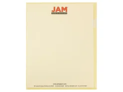 JAM PaperĀ® Plastic Sleeves, 9" x 11 1/2", 1" Capacity, Blue, Pack Of 12