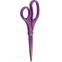 JAM Paper® Precision Scissors, 8", Pointed, Purple