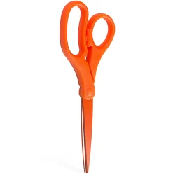 JAM Paper® Precision Scissors, 8", Pointed, Orange