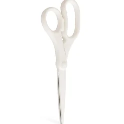 JAM Paper® Precision Scissors, 8", Pointed, White