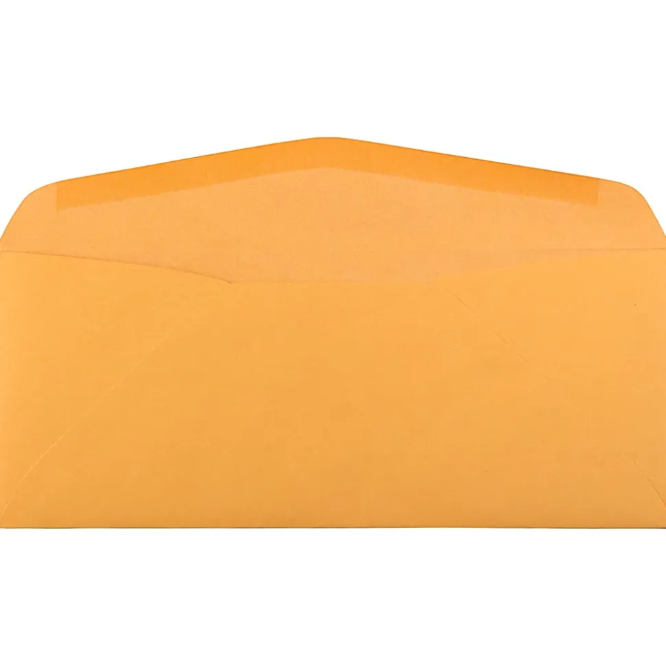 JAM PAPER #12 Recycled Envelopes, 4 3/4" x 11", Brown Kraft Manila, Pack Of 25