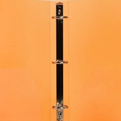 JAM PAPER 3 Ring Plastic Binder, 3 inch, Orange, Sold Individually