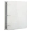 JAM PAPER 3 Ring Plastic Binder, 2 inch, Clear, Sold Individually