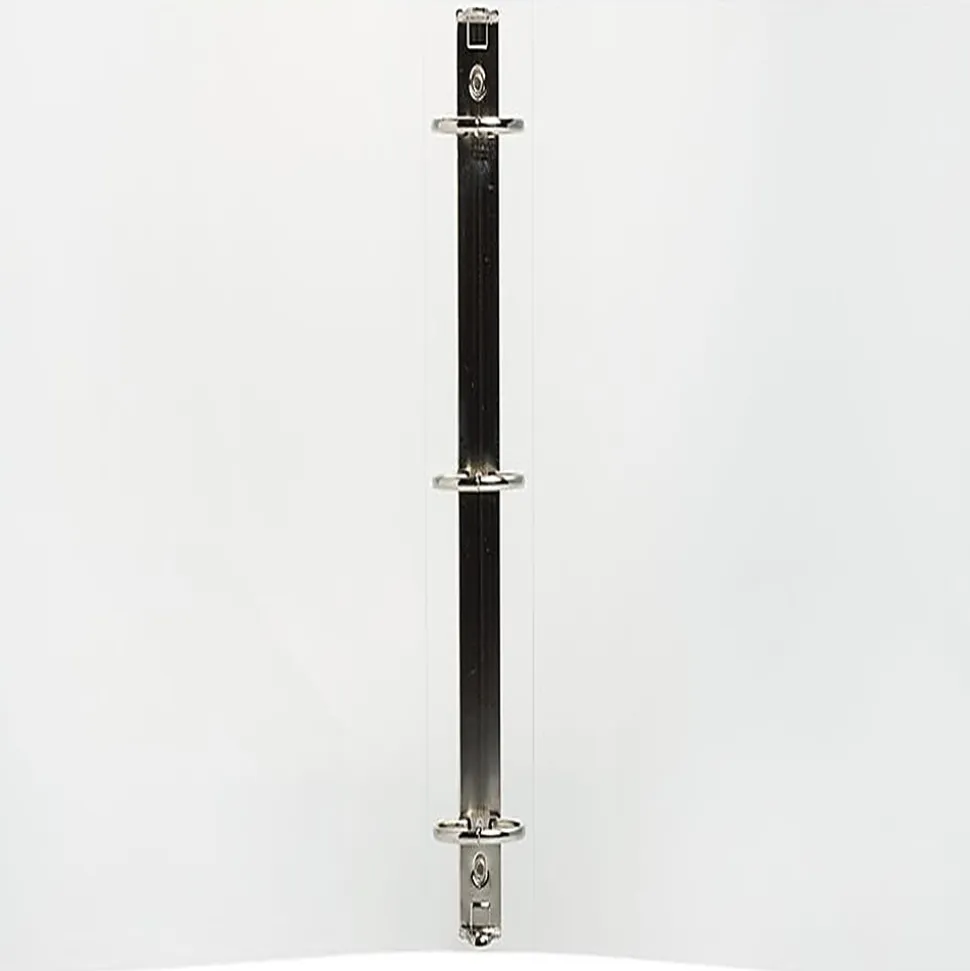 JAM PAPER 3 Ring Plastic Binder, 2 inch, Clear, Sold Individually