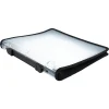 JAM PAPER 3 Ring Plastic Zipper Binder, 1.5 inch, Clear, Sold Individually