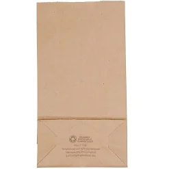 JAM PaperĀ® Small Kraft Lunch Bags, 4-1/4" x 8" x 2-1/4", Brown, Pack Of 25 Bags