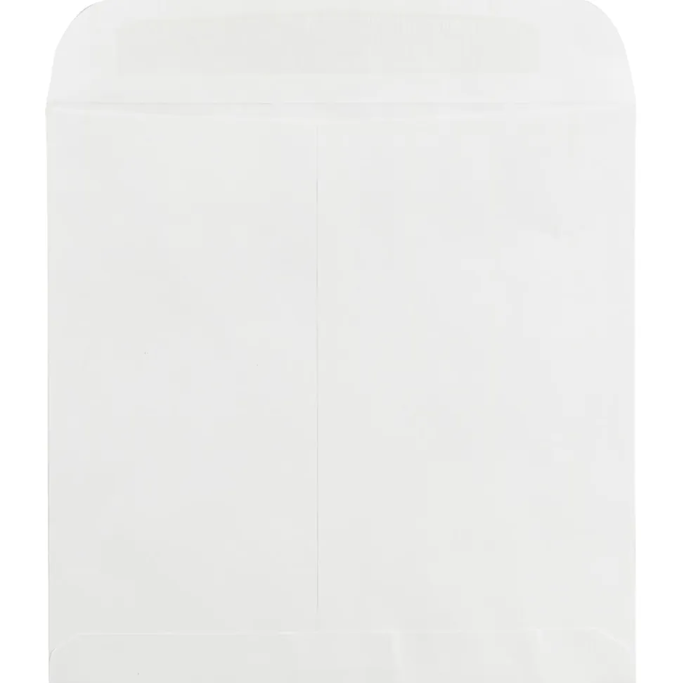 JAM Paper® Square Invitation Envelopes, 12 1/2" x 12 1/2", Gummed Seal, White, Pack Of 25