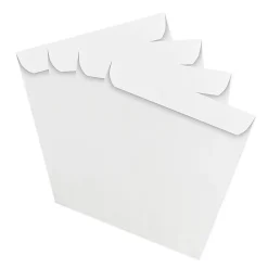 JAM Paper® Square Invitation Envelopes, 11 1/2" x 11 1/2", Gummed Seal, White, Pack Of 25