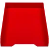 JAM Paper® Stackable Paper Trays, 2"H x 9-3/4"W x 12-1/2"D, Red, Pack Of 2 Trays