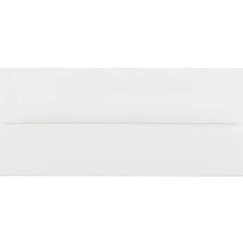 JAM Paper® Strathmore Stationery Set, 8 1/2" x 11", Bright White, Set Of 100 Sheets And 100 Envelopes