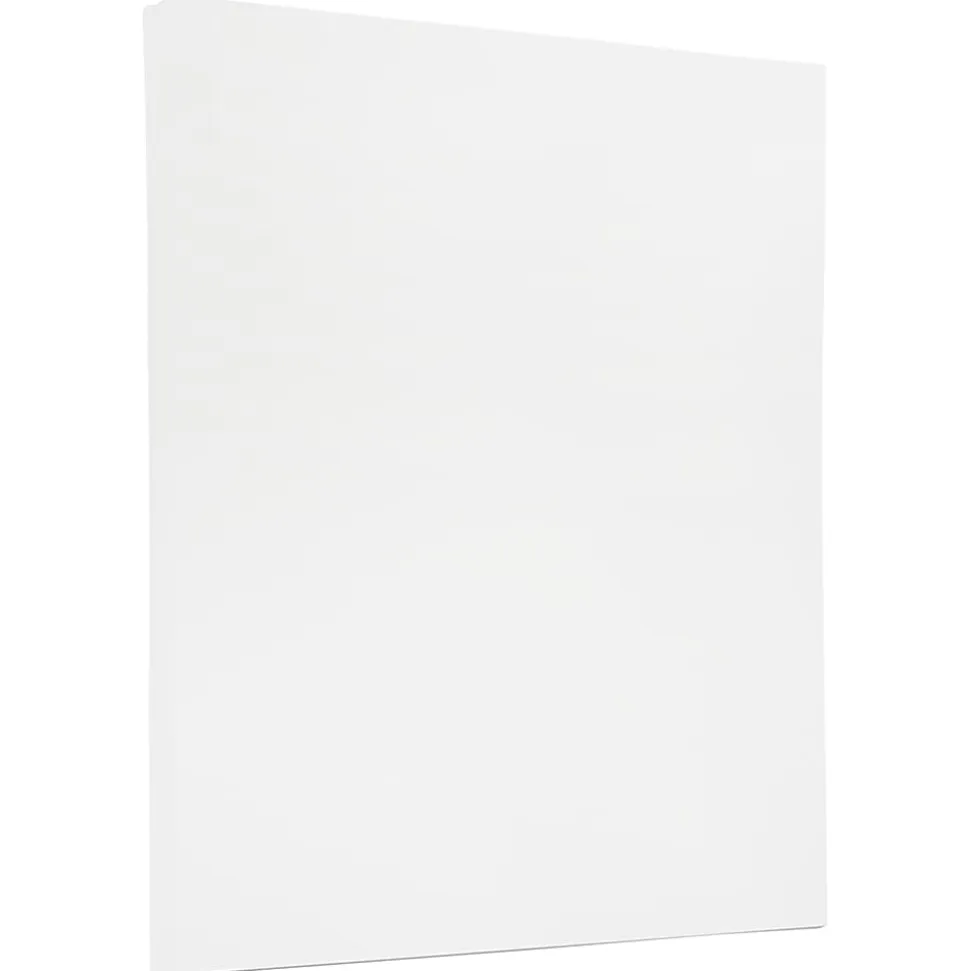 JAM Paper® Strathmore Stationery Set, 8 1/2" x 11", Bright White, Set Of 100 Sheets And 100 Envelopes
