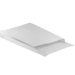 JAM Paper® Tyvek® Open-End Envelopes, 12" x 16" x 2", Peel & Seal Closure, White, Pack Of 100 Envelopes