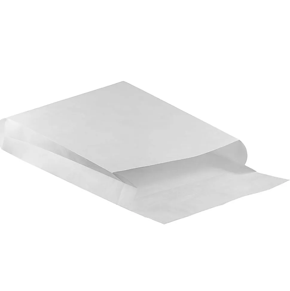 JAM Paper® Tyvek® Open-End 15"H x 12"W x 3"D Envelopes, Peel & Seal Closure, White, Pack Of 100 Envelopes