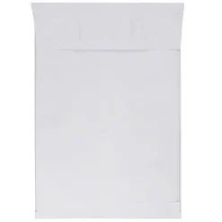 JAM Paper® Tyvek® Open-End 13"H x 10"W x 2"D Envelopes, Peal & Seal Closure, White, Pack Of 100 Envelopes