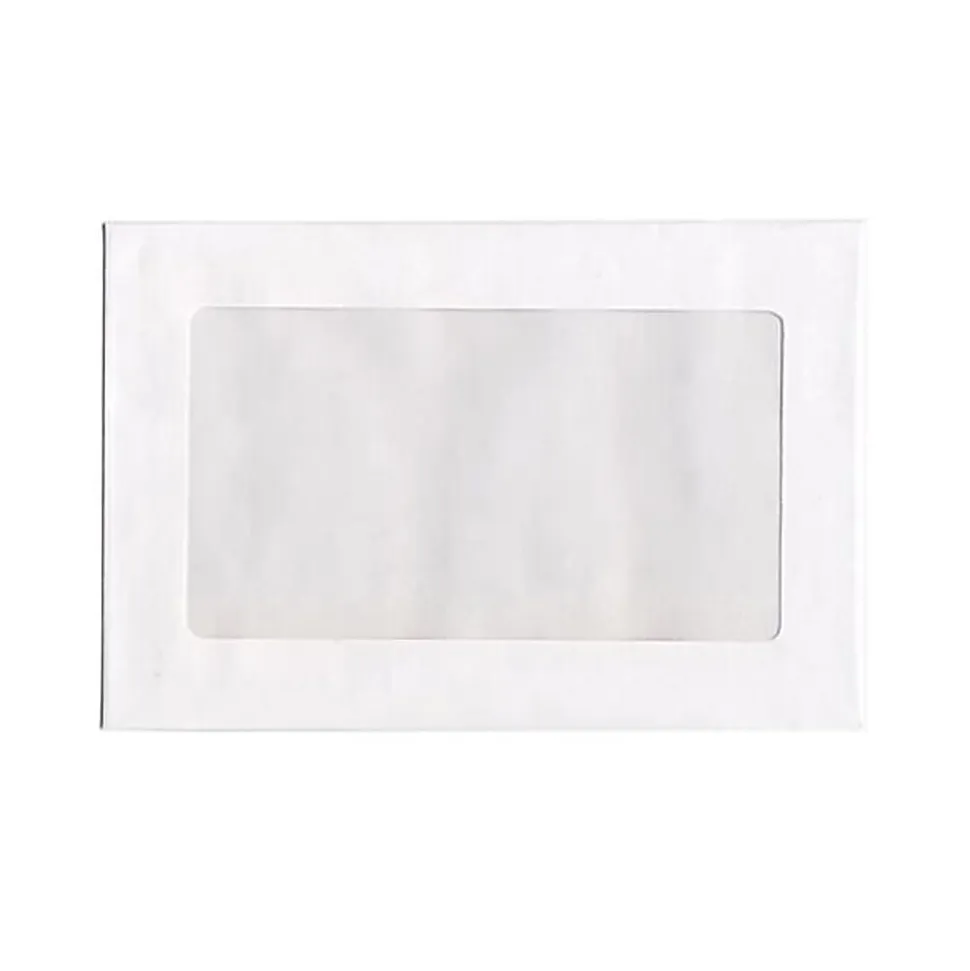 JAM Paper® Window Booklet Envelopes, 9 x 12, White, Pack Of 25