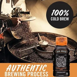 Java House Bottle Authentic Cold Brew Salted Caramel Latte - Cold Brewed - 8 oz Per Bottle - Bottle - Salted Caramel Latte - 12 / Box