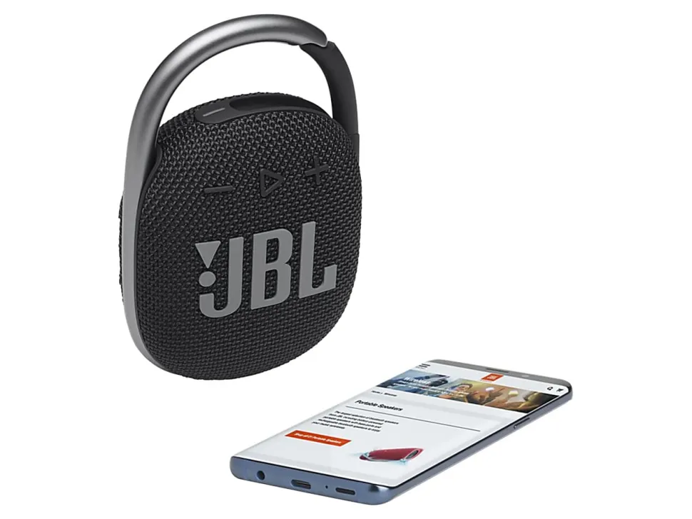 JBL Clip 4 - Speaker - for portable use - wireless - Bluetooth 5.1 - 5 watt - black