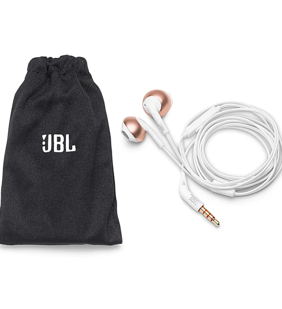 JBL In-Ear Headphones With Microphone, JBLT205RGD