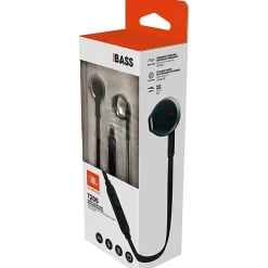 JBL In-Ear Headphones With Microphone, JBLT205BLK