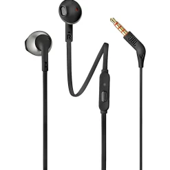JBL In-Ear Headphones With Microphone, JBLT205BLK