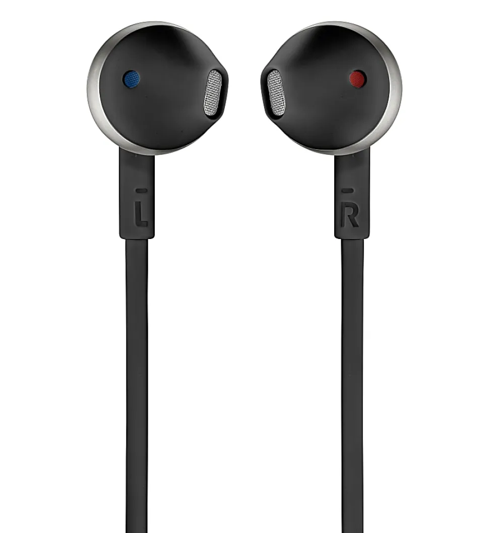 JBL In-Ear Headphones With Microphone, JBLT205BLK