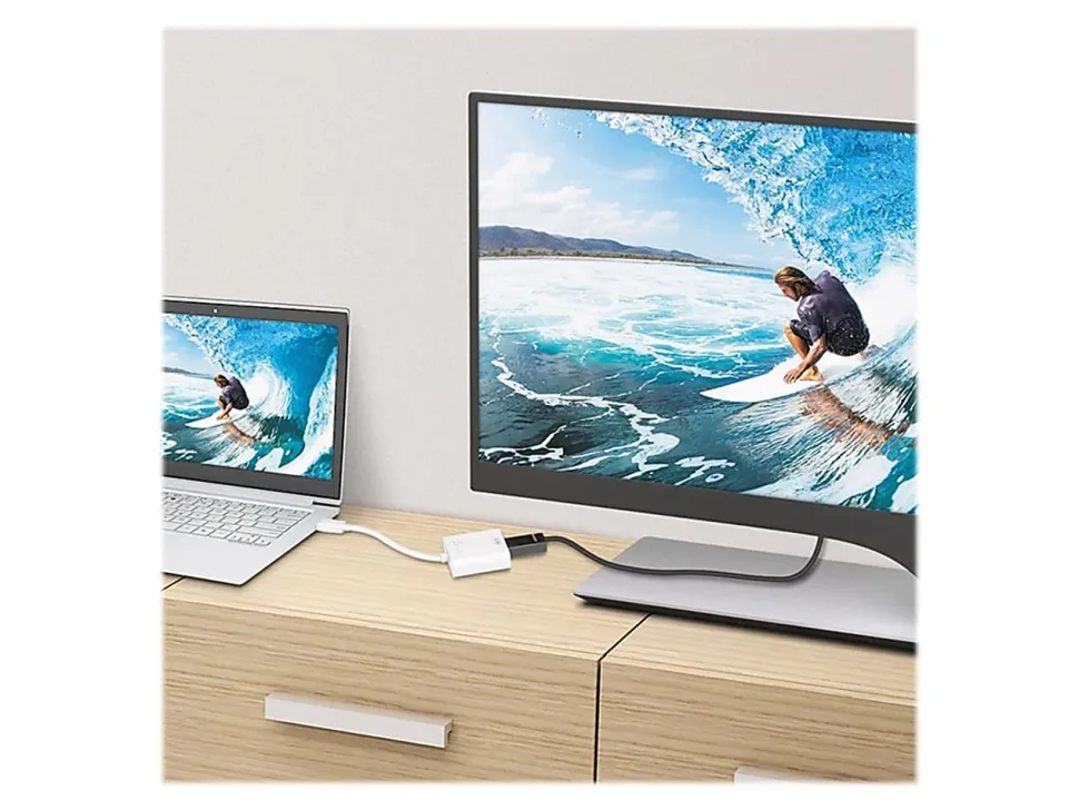j5create DisplayPort-To-4K HDMI Adapter, 0.53', White, JDA158