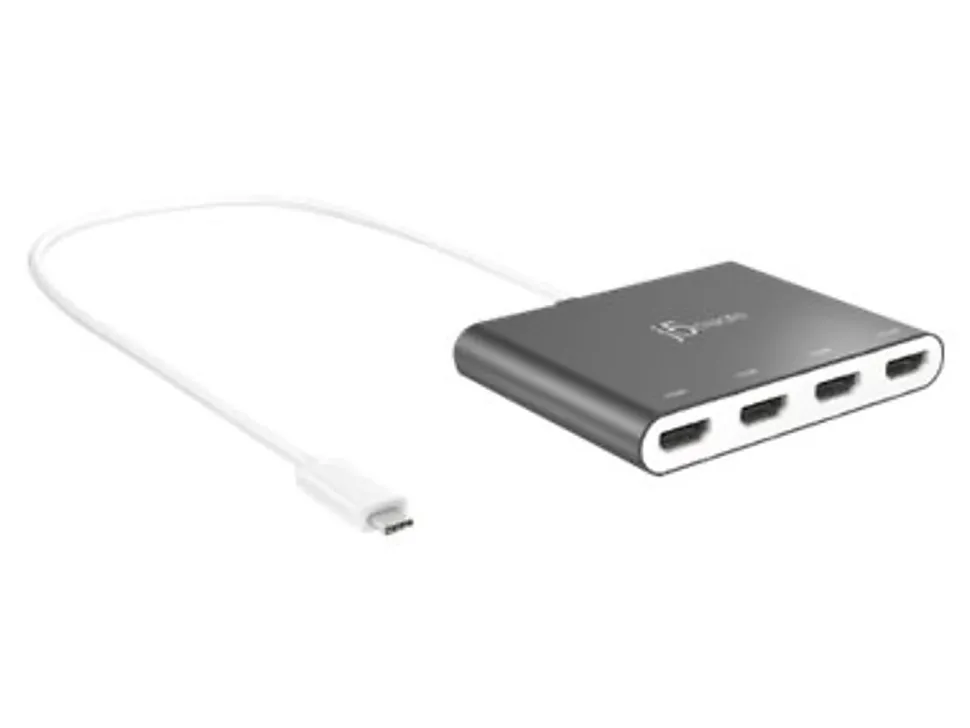 j5create JCA366 - External video adapter - USB-C 3.1 - 4 x HDMI