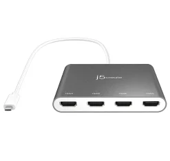 j5create JCA366 - External video adapter - USB-C 3.1 - 4 x HDMI