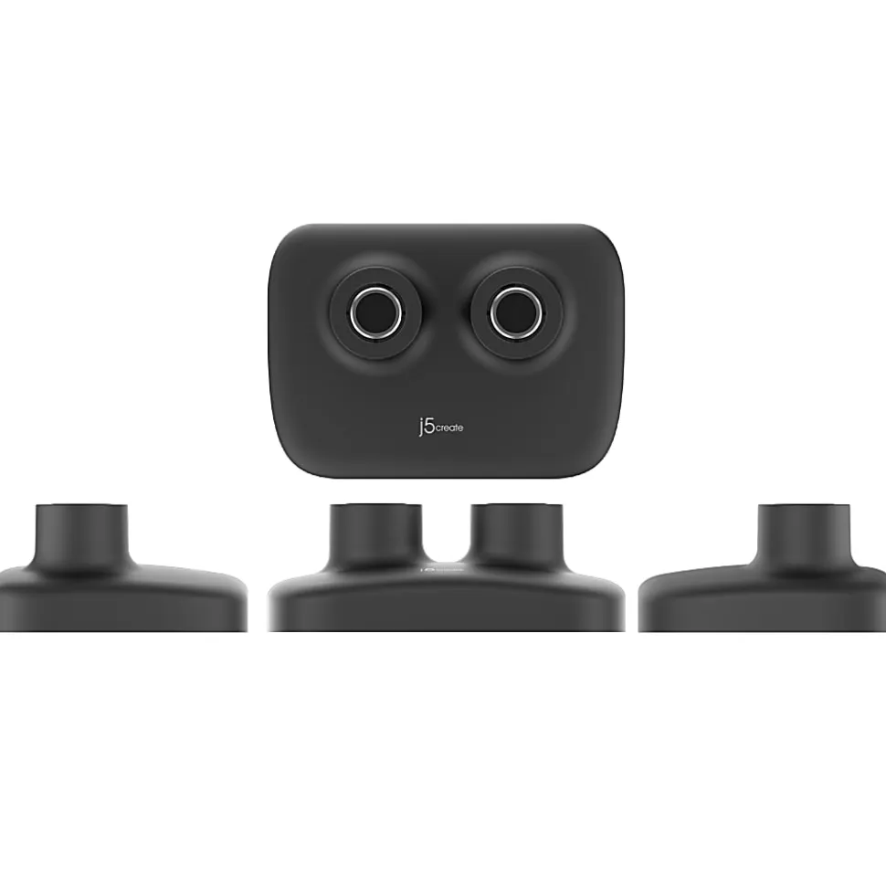 j5create JTSA102 Ergonomic 32” Dual Monitor Mount, Black