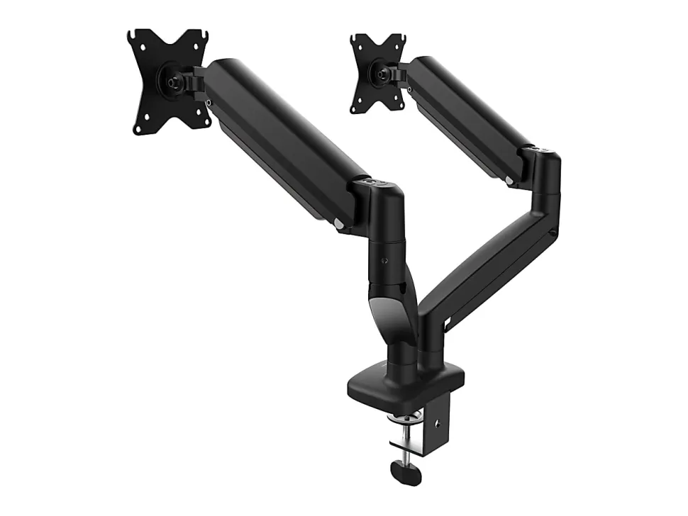 j5create JTSA102 Ergonomic 32” Dual Monitor Mount, Black