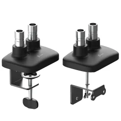 j5create JTSA102 Ergonomic 32” Dual Monitor Mount, Black