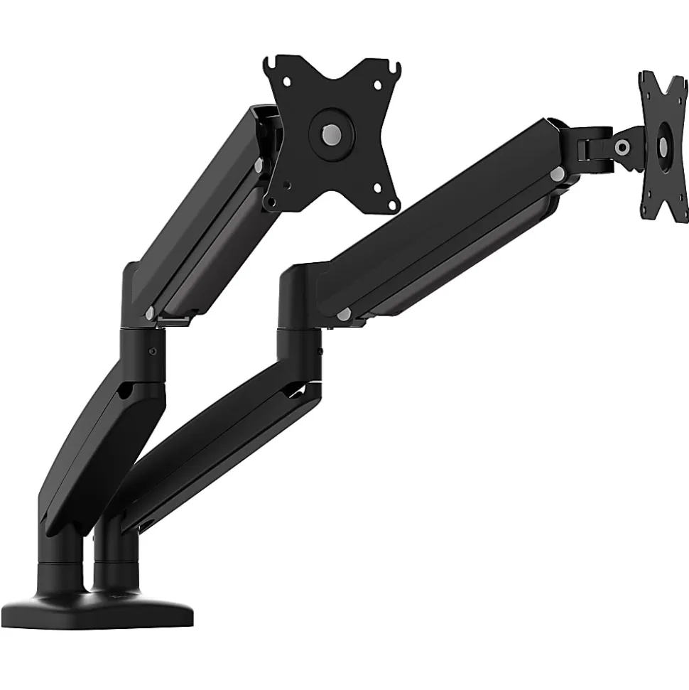 j5create JTSA102 Ergonomic 32” Dual Monitor Mount, Black
