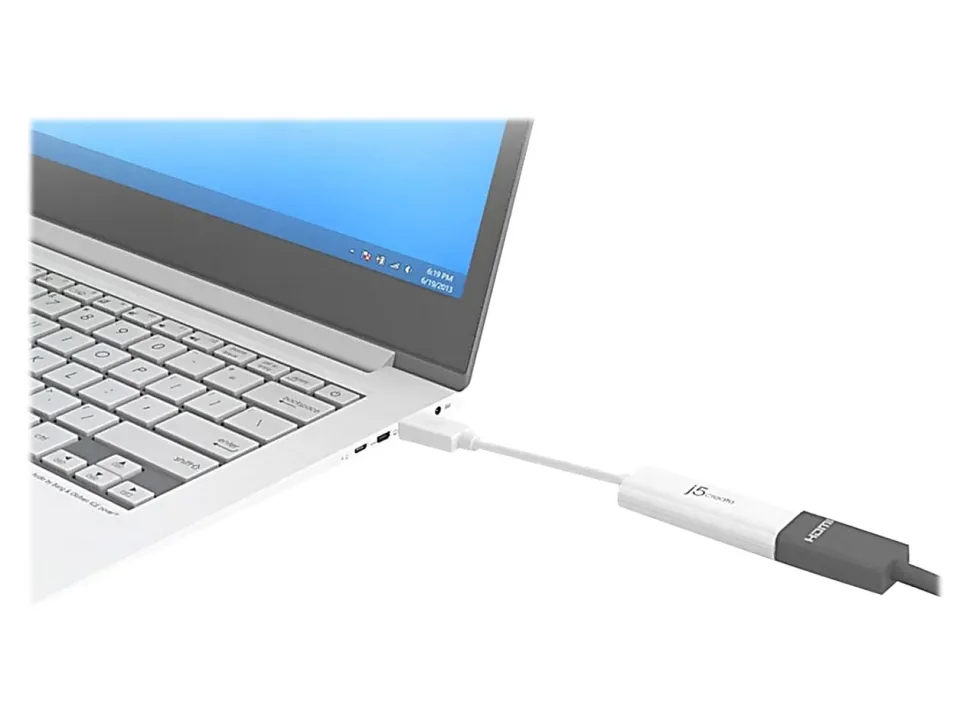 j5create JUA254 USB 3.0 to HDMI™ External Video Adapter, White