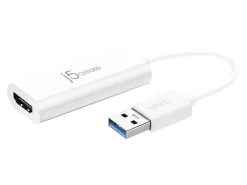 j5create JUA254 USB 3.0 to HDMI™ External Video Adapter, White