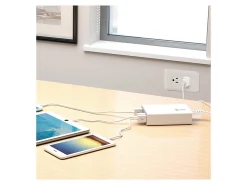 j5create® JUP50 40W 5-Port USB Super Charger, White
