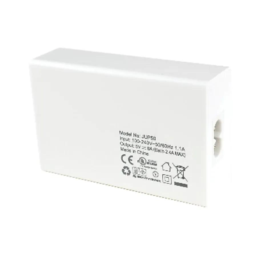 j5create® JUP50 40W 5-Port USB Super Charger, White